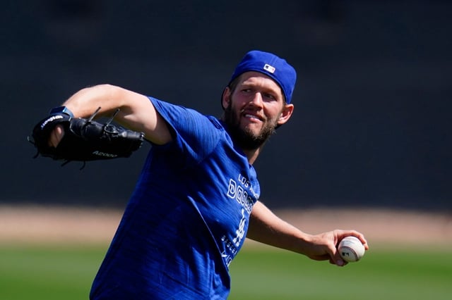 Dodgers pitcher Clayton Kershaw, shown in a file photo, appeared in his first competitive game in 8½ months Wednesday, and it went as well as the Dodgers could have hoped after the veteran breezed through three innings for Triple-A Oklahoma City. (AP Photo/Ross D. Franklin)