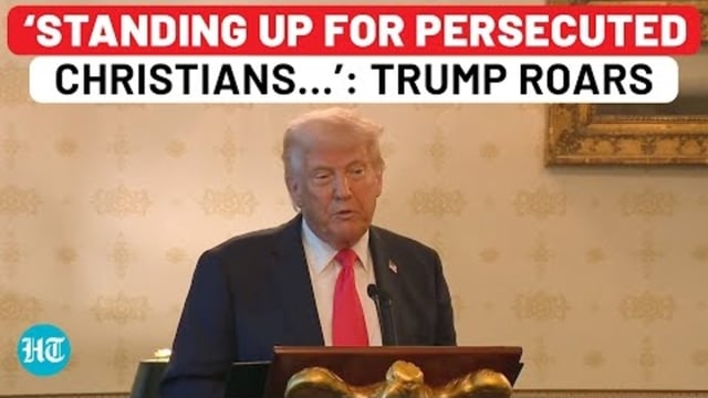 'STANDING UP FOR PERSECUTED CHRISTIANS...': TRUMP ROARS