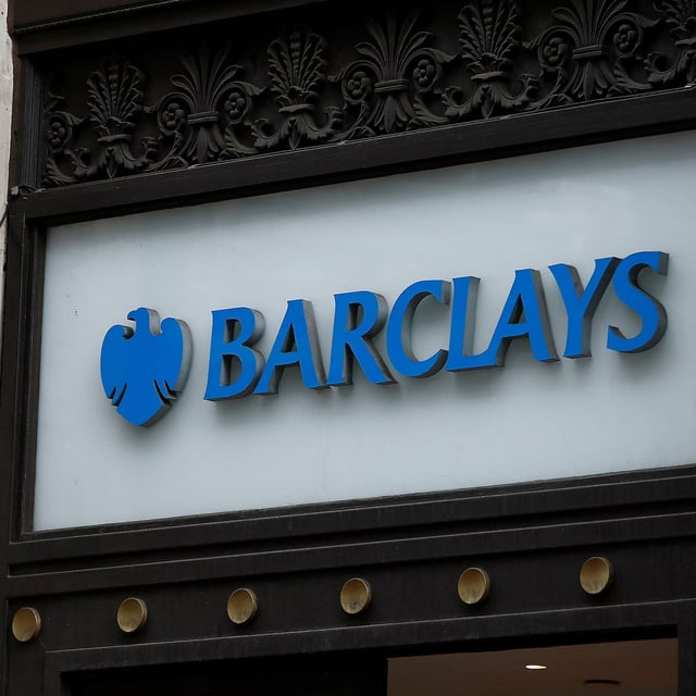 FILE PHOTO: A view shows signage on a branch of Barclays Bank in London, Britain, March 17, 2023.  REUTERS/Peter Nicholls/File Photo