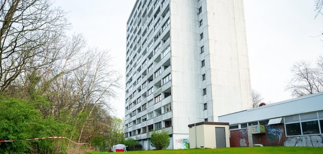 In diesem Hochhaus in Hamburg spielte sich das Drama ab
