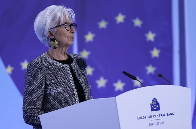 Lagarde durante una comparecencia ante el BCE