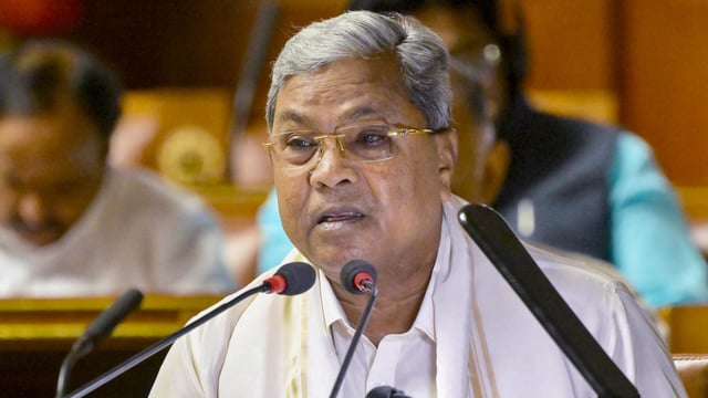 Karnataka chief minister Siddaramaiah. 