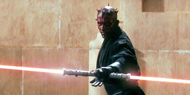 Ray Park as Darth Maul in &#34;Star Wars: Episode I - The Phantom Menace&#34;.