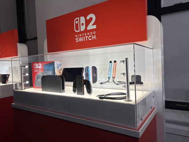 Nintendo Switch 2 on display