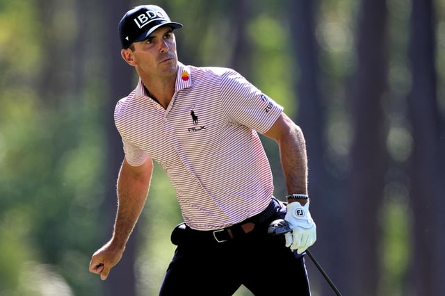 HILTON HEAD ISLAND, SOUTH CAROLINA - APRIL 17: Billy Horschel of the United States follows his shot on the 15th hole during the first round of the RBC Heritage 2025 at Harbour Town Golf Links on April 17, 2025 in Hilton Head Island, South Carolina. (Photo by Andrew Redington/Getty Images)