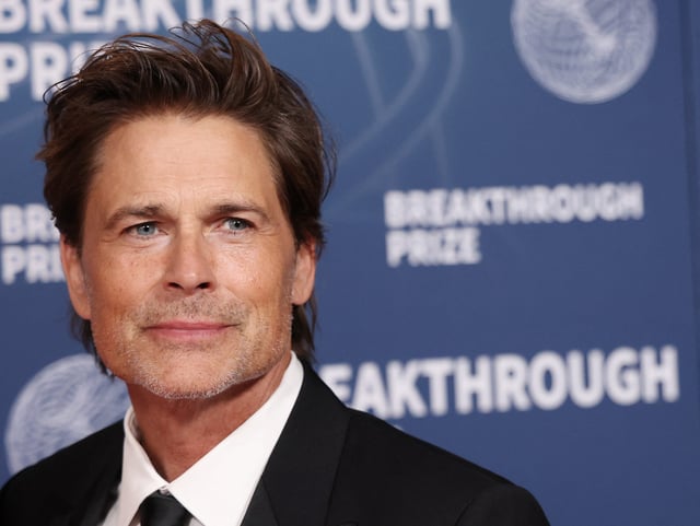Rob Lowe attends the 11th Breakthrough Prize ceremony at Barker Hangar in Santa Monica, California, on April 5, 2025.