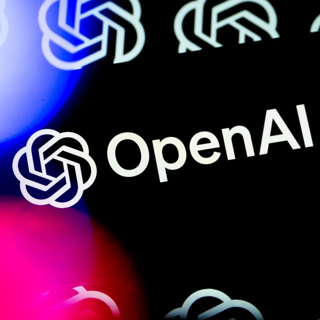 open ai logo with colorful background