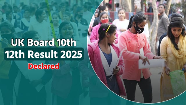 Uttarakhand UK Board 10th, 12th results 2025 have been declared, Check details here.