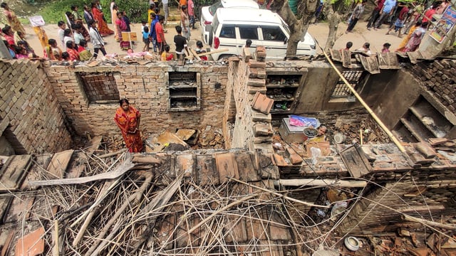 Murshidabad: A riot-affected area amid a visit by National Commission for Women (NCW) Chairman Vijaya Rahatkar, on April 19.