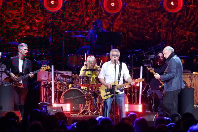 Jon Button, Zak Starkey, Roger Daltrey and Pete Townshend of The Who perform in Austin, Texas, on May 3, 2022.
