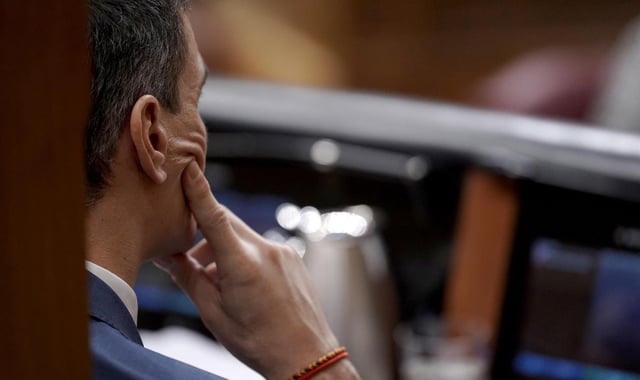 Pedro Sánchez durante su comparecencia en el Congreso de los Diputados, el pasado 26 de marzo.