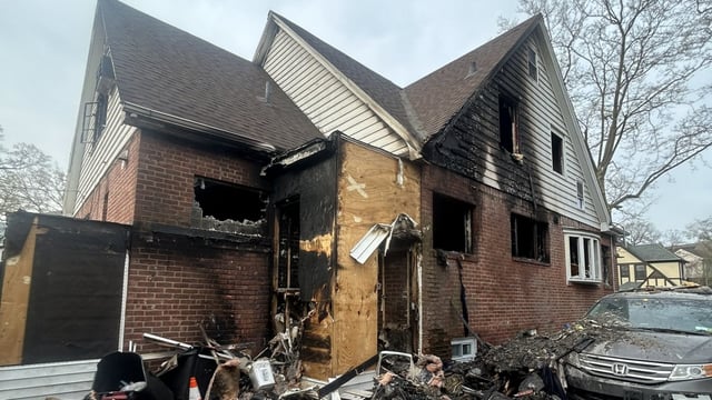 NYC Easter fire: Firefighters responded to a 911 call and arrived at 8725 Chevy Chase St. in Jamaica Estates to address the three-alarm fire.