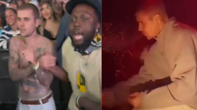 Justin Bieber was spotted at Coachella over the weekend