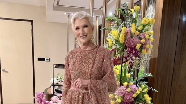 Maye Musk celebrated her 77th birthday in Mumbai.