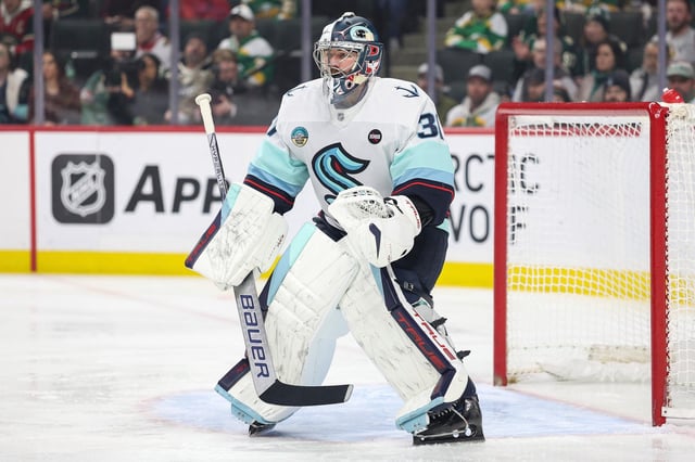 Philipp Grubauer von den Seattle Kraken wird bei der WM im deutschen Tor stehen