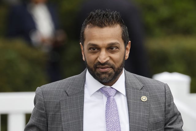 F.B.I Director Kash Patel arrives at the White House Easter Egg Roll on April 21, 2025.