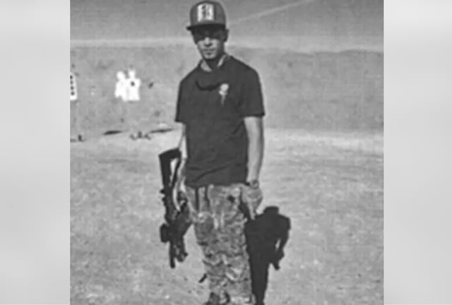 Alleged Tren de Aragua gang member Cristhian Ortega-Lopez is pictured in a social media post discovered by investigators.