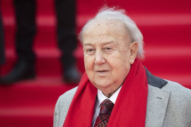 FILE - Georgian and Russian sculptor Zurab Tsereteli poses during the opening ceremony of the 41st Moscow International Film Festival in Moscow, Russia, on April 18, 2019. (AP Photo/Pavel Golovkin, File)