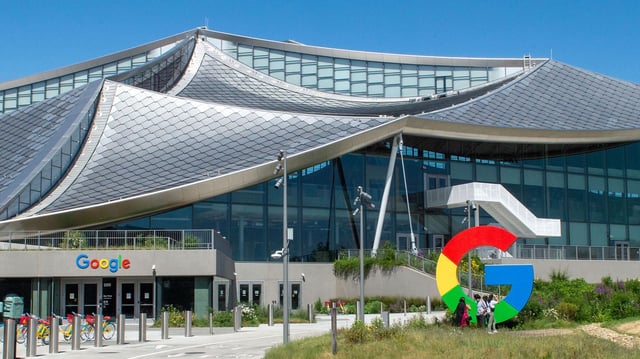 Google Firmensitz in Mountain View, Kalifornien