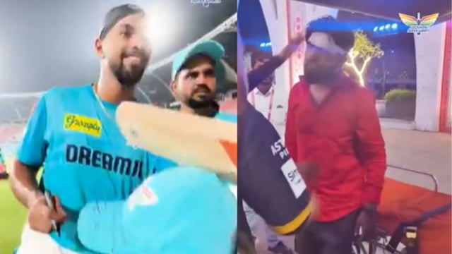 Nicholas Pooran meets fan who was left injured by one of his sixes during an IPL match 