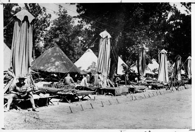 GI tents in Camp Logan during World War I.