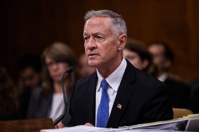 Social Security Commissioner Martin O&#39;Malley testifies before the Senate Committee on the Budget at the U.S. Capitol on September 11, 2024 in Washington, DC.