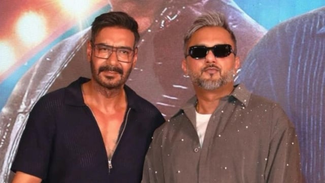 Ajay Devgn and Honey Singh attended Raid 2 song Money Money launch.