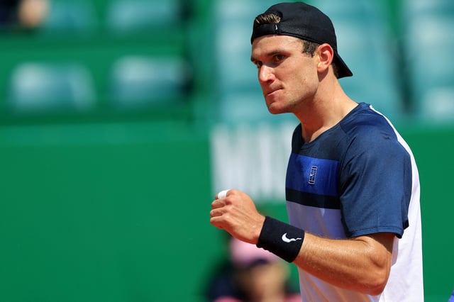 Tennis - ATP Masters 1000 - Monte Carlo Masters - Monte Carlo Country Club, Roquebrune-Cap-Martin, France - April 10, 2025 Britain's Jack Draper reacts during his round of 16 match against Spain's Alejandro Davidovich Fokina REUTERS/Manon Cruz/File Photo