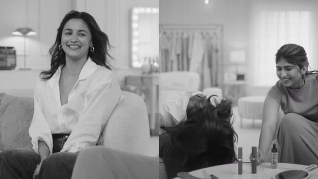 Alia Bhatt collaborates with her mimic and influencer Chandani Bhabhda for new ad.