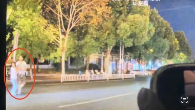 A family moments before being killed in a rage-fueled road accident. 