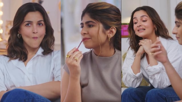 Alia with her mimic Chandni