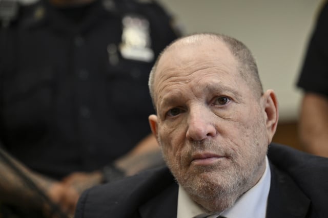 Harvey Weinstein lors de son deuxième procès devant la cour criminelle de Manhattan, en avril 2025.