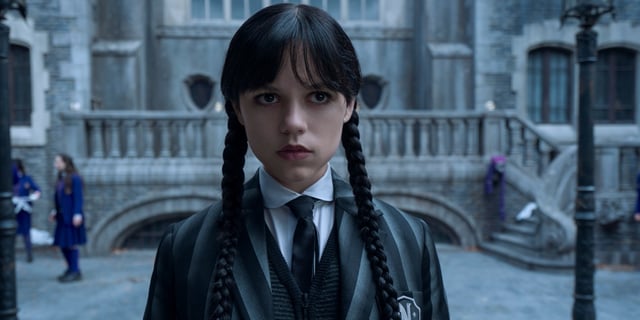 Jenna Ortega as Wednesday Addams in Wednesday Season 2