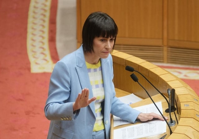 Ana Pontón durante su intervención en el Debate del Estado de la Autonomía