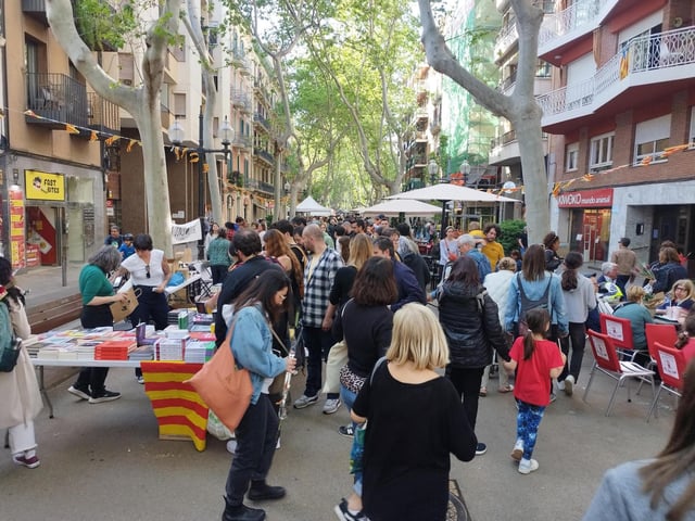 La Rambla del Poblenou, este Sant Jordi