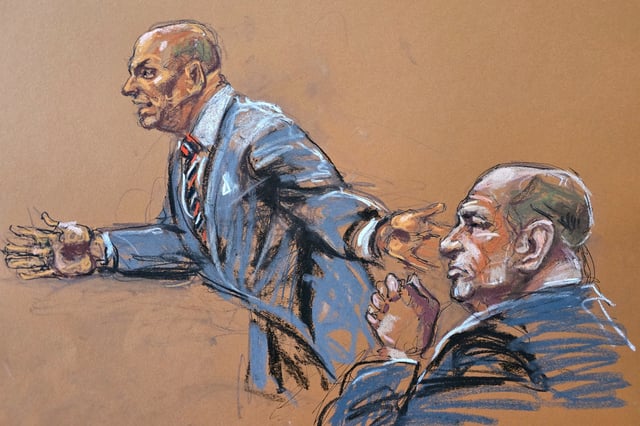 Harvey Weinstein et son avocat Arthur Aidala lors de l’ouverture du procès.