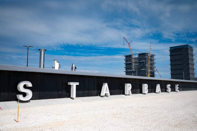 SpaceX&#39;s Starbase facility near Boca Chica Village in South Texas on February 10, 2022.