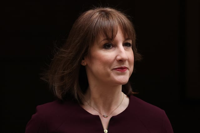British Chancellor of the Exchequer Rachel Reeves walks in Downing Street ahead of presenting the Spring Statement to Parliament, in London, Britain, March 26, 2025. REUTERS/Hannah McKay