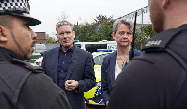 Keir Starmer and the Home Secretary Yvette Cooper. Photo: PA Images / Alamy