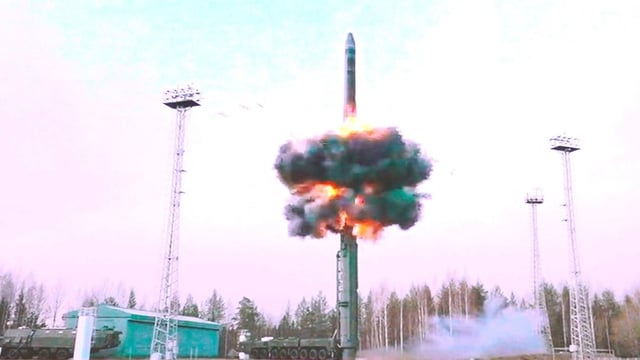 Russia tests a Yars intercontinental ballistic missile last year (Photo: Russian Defence Ministry/ Reuters)