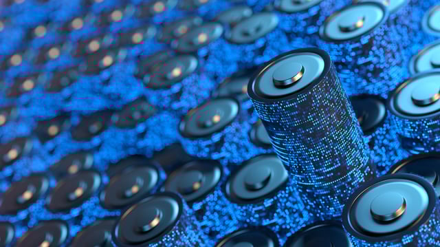 An illustrative image of a lithium battery.