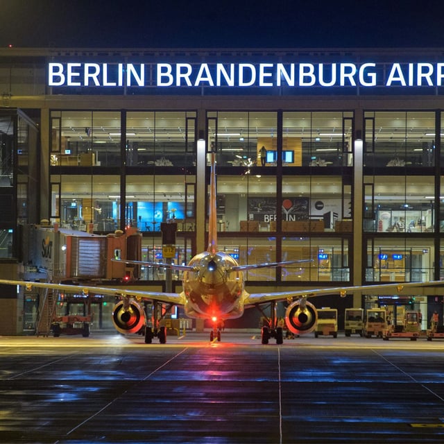 Eine Landung am Flughafen BER
