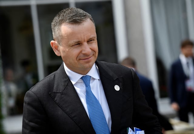 Ukrainian Minister of Finance Serhiy Marchenko looks on, during the final day of the G7 Finance Ministers and Central Bank Governors' Meeting in Stresa, Italy May 25, 2024. REUTERS/Massimo Pinca/File Photo