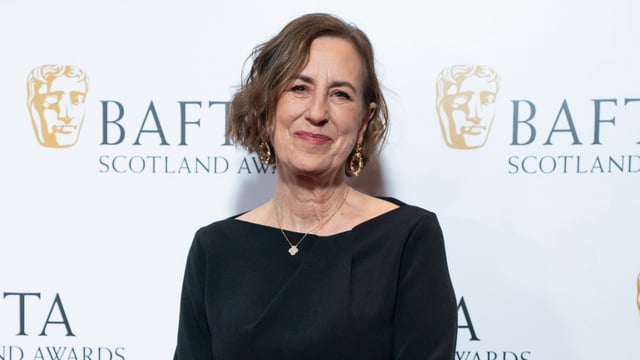 Kirsty Wark arriving at the Bafta Scotland Awards last year