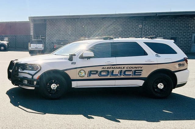 An Albermarle County Police vehicle.