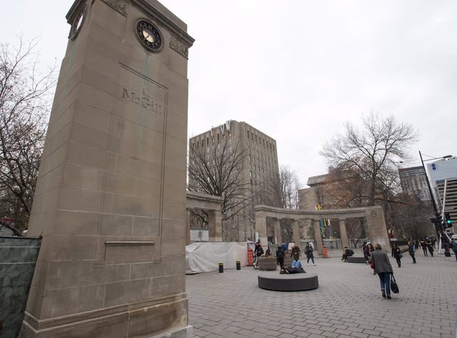 McGill University is planning cost cuts and layoffs to eliminate a projected $45-million deficit next year, which it blames partly on new Quebec government policies.The Roddick Gates that serve as the main entrance to the McGill University campus are seen on Nov. 14, 2017, in Montreal. THE CANADIAN PRESS/Ryan Remiorz