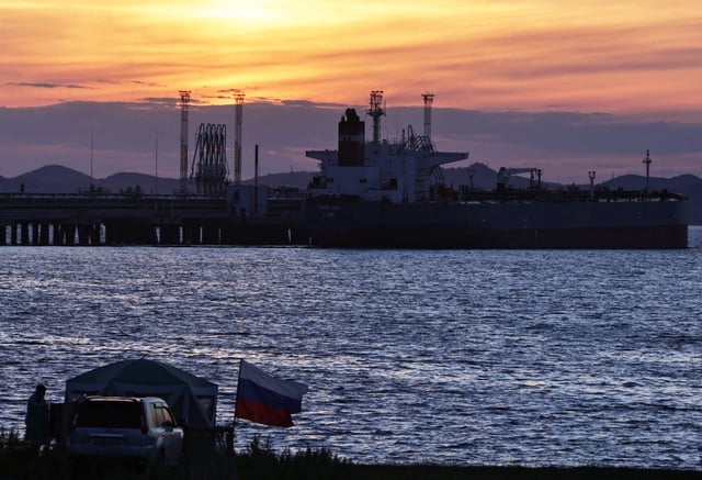 A view shows Chao Xing tanker at the crude oil terminal Kozmino on the shore of Nakhodka Bay near the port city of Nakhodka, Russia August 12, 2022. REUTERS/Tatiana Meel/File Photo