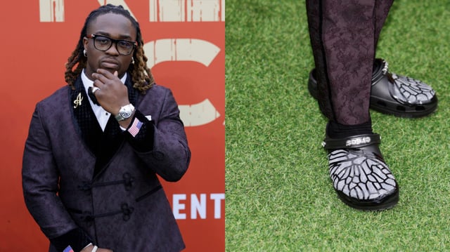 Ashton Jeanty wore crocs to the NFL Draft on Thursday