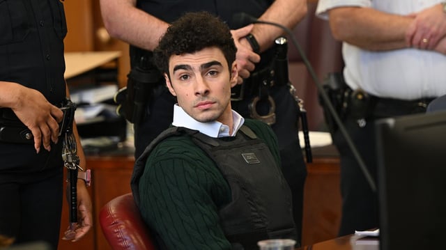 Luigi Mangione at Manhattan Criminal Court in New York City in February. Photo: Curtis Means /Pool/Getty Images
