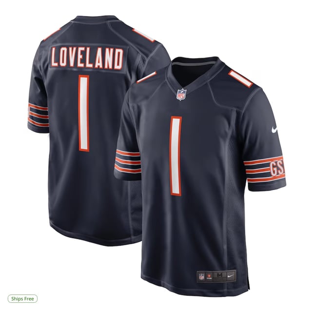 Colston Loveland Chicago Bears Nike 2025 NFL Draft First Round Pick Game Jersey